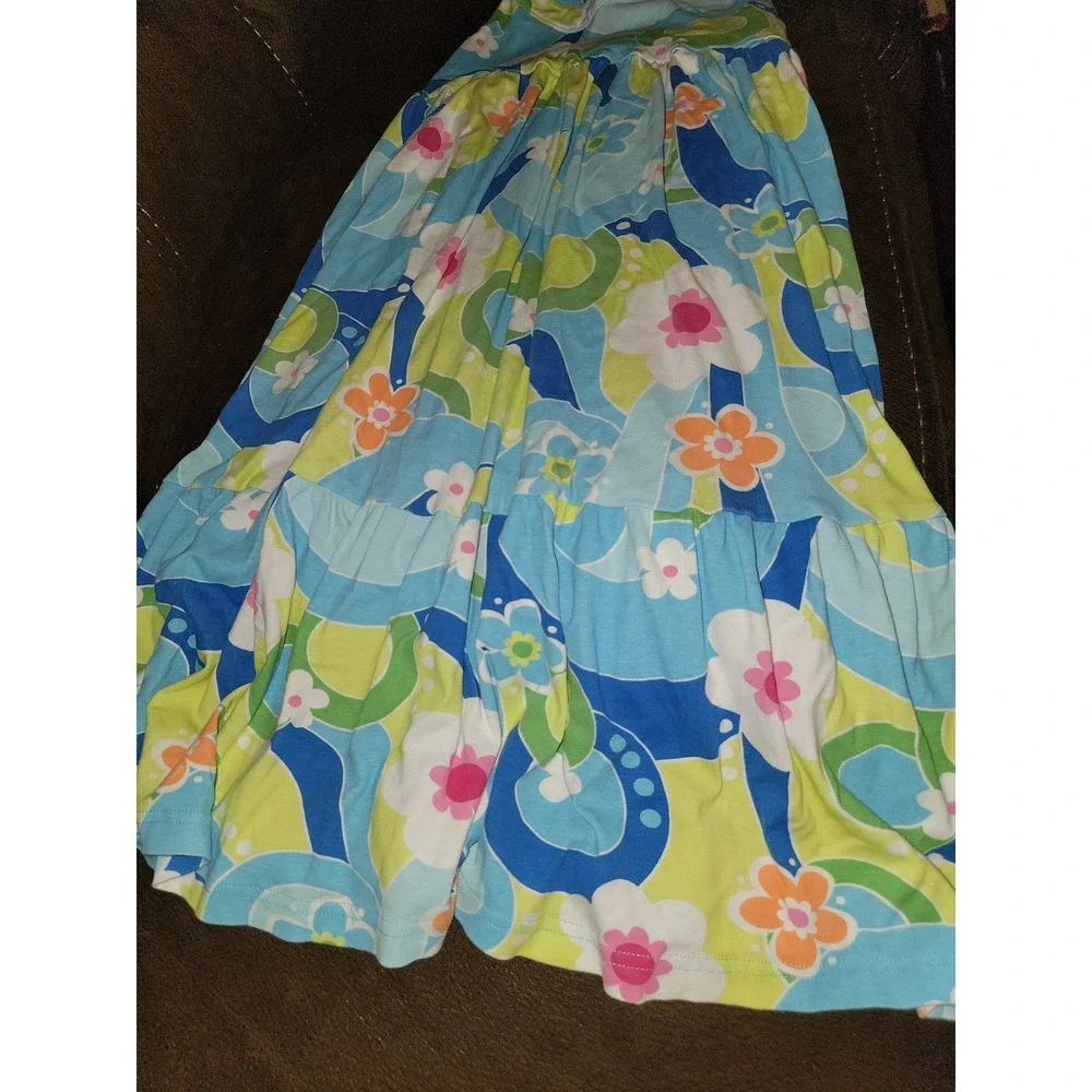 Gymboree‎ outlet rainbow cabana floral maxi dress size 10