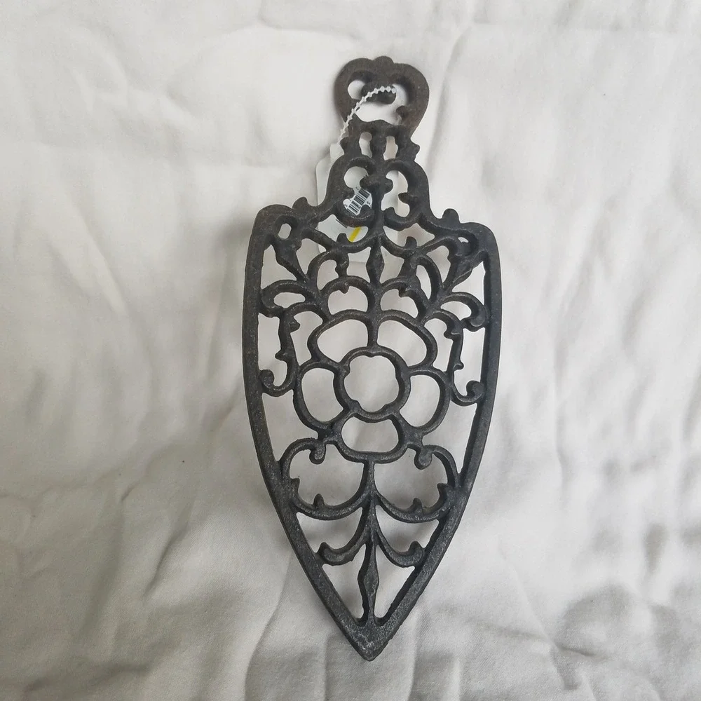 Floral Cast Iron‎ Trivet Ornate Vintage Style Kitchen Décor hot plate
