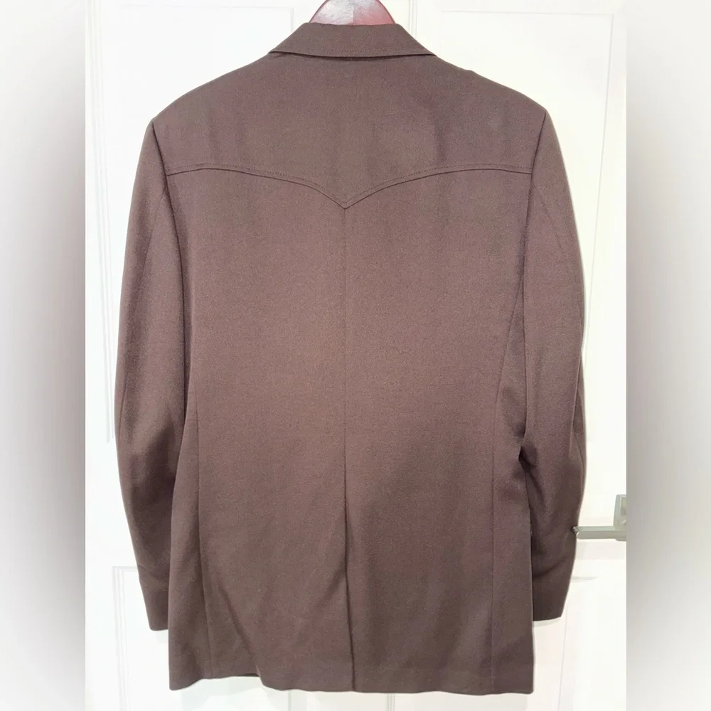 Circle S Western Wear Blazer-chocolate brown size 42L
