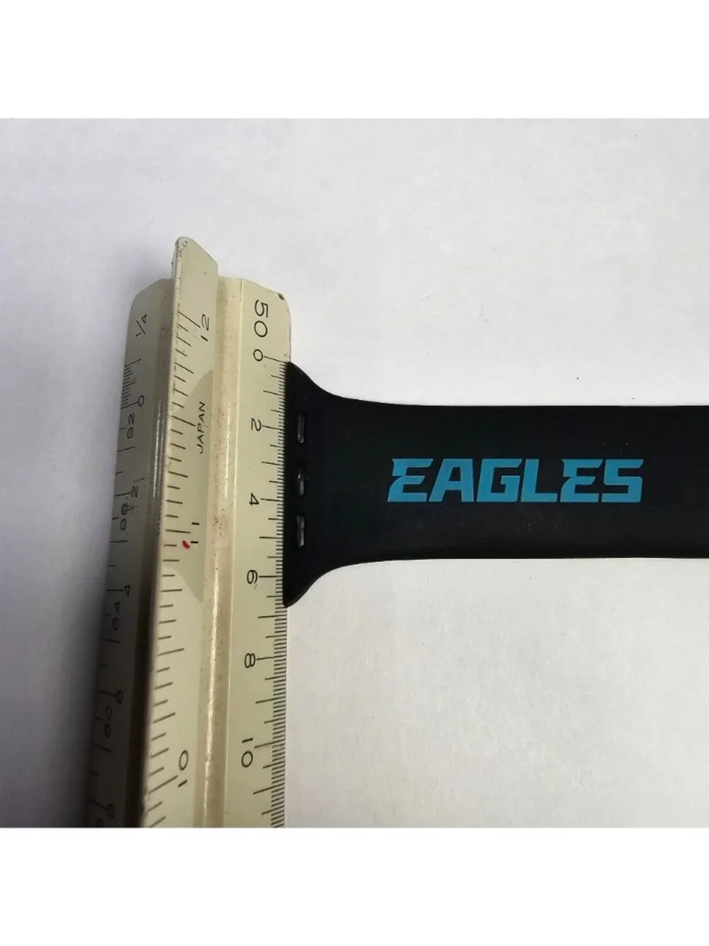Philadelphia Eagles Apple Watch Silicone Sport Band (42mm/44/46/49) Black