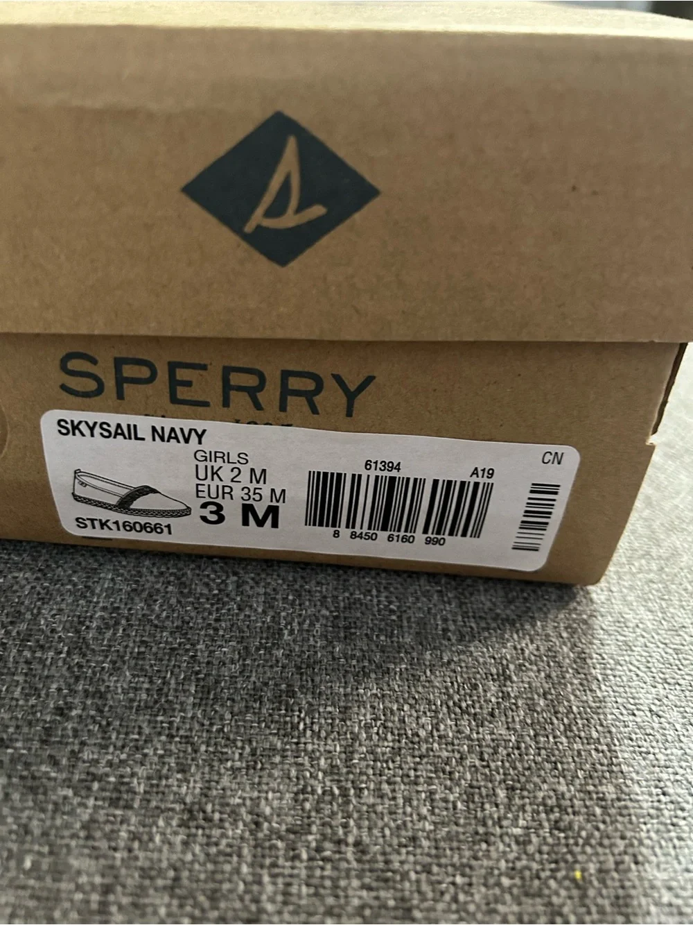 Sperry navy canvas