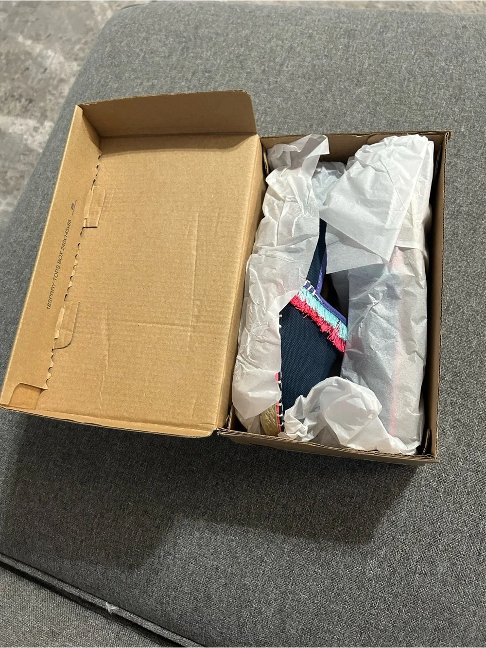 Sperry navy canvas