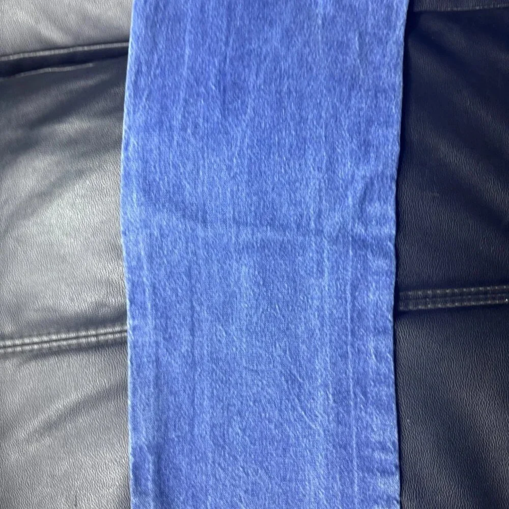 Wrangler Men's‎ Straight Leg Jeans Blue Denim Faded Flat Front 5-Pocket 38x33