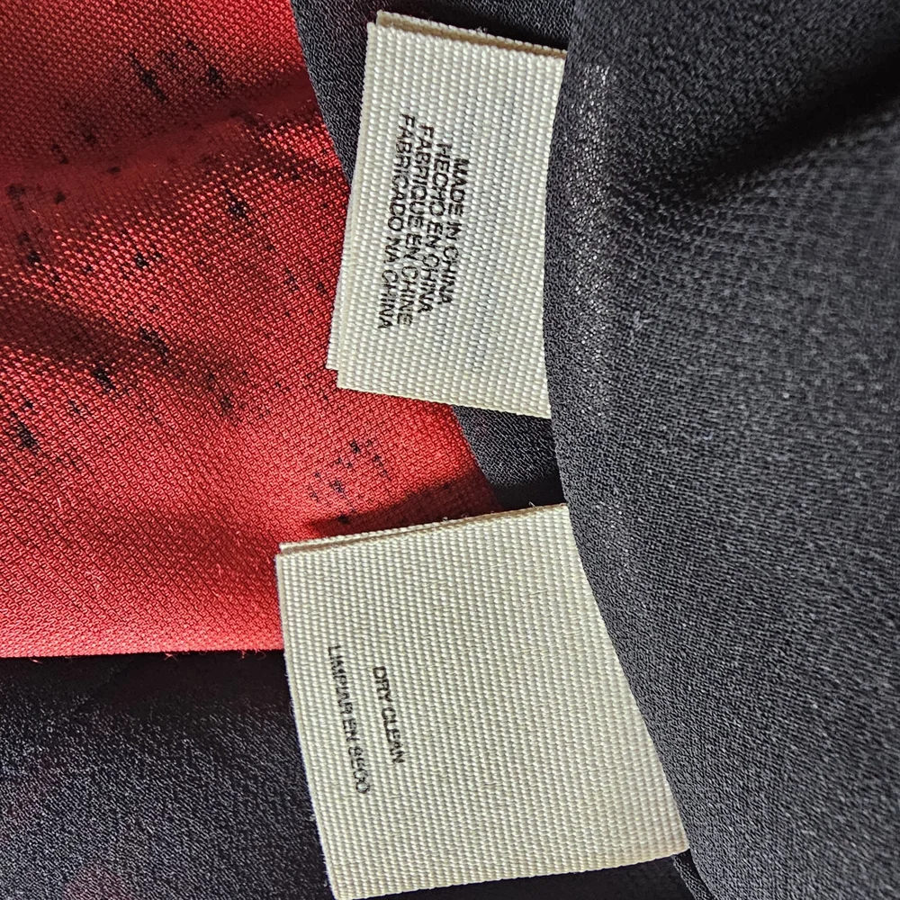 RACHEL Rachel Roy Red and Black Asymmetrical Fit and‎ Flare Dress