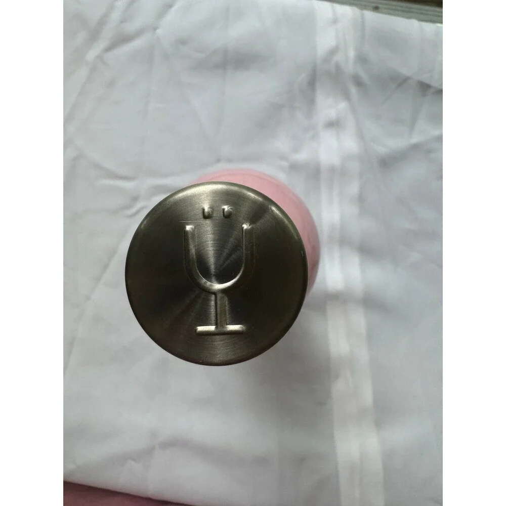 Pink Brumate Winsulator‎ wine bottle silver accents