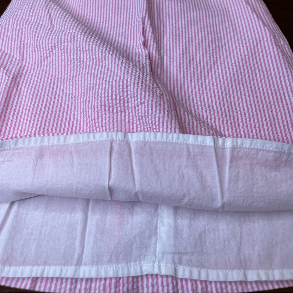 GYMBOREE: Pink/White Seersucker, Shift Dress, Size 6