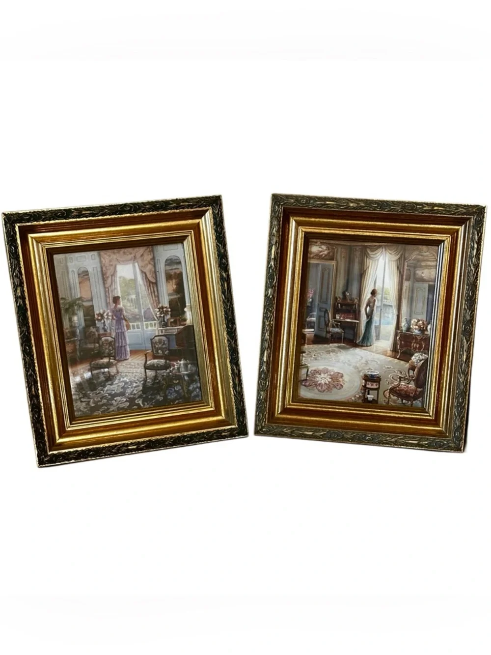 Y2K Victorian ladies limited edition by John P O’Brien Classic Ornate framed set