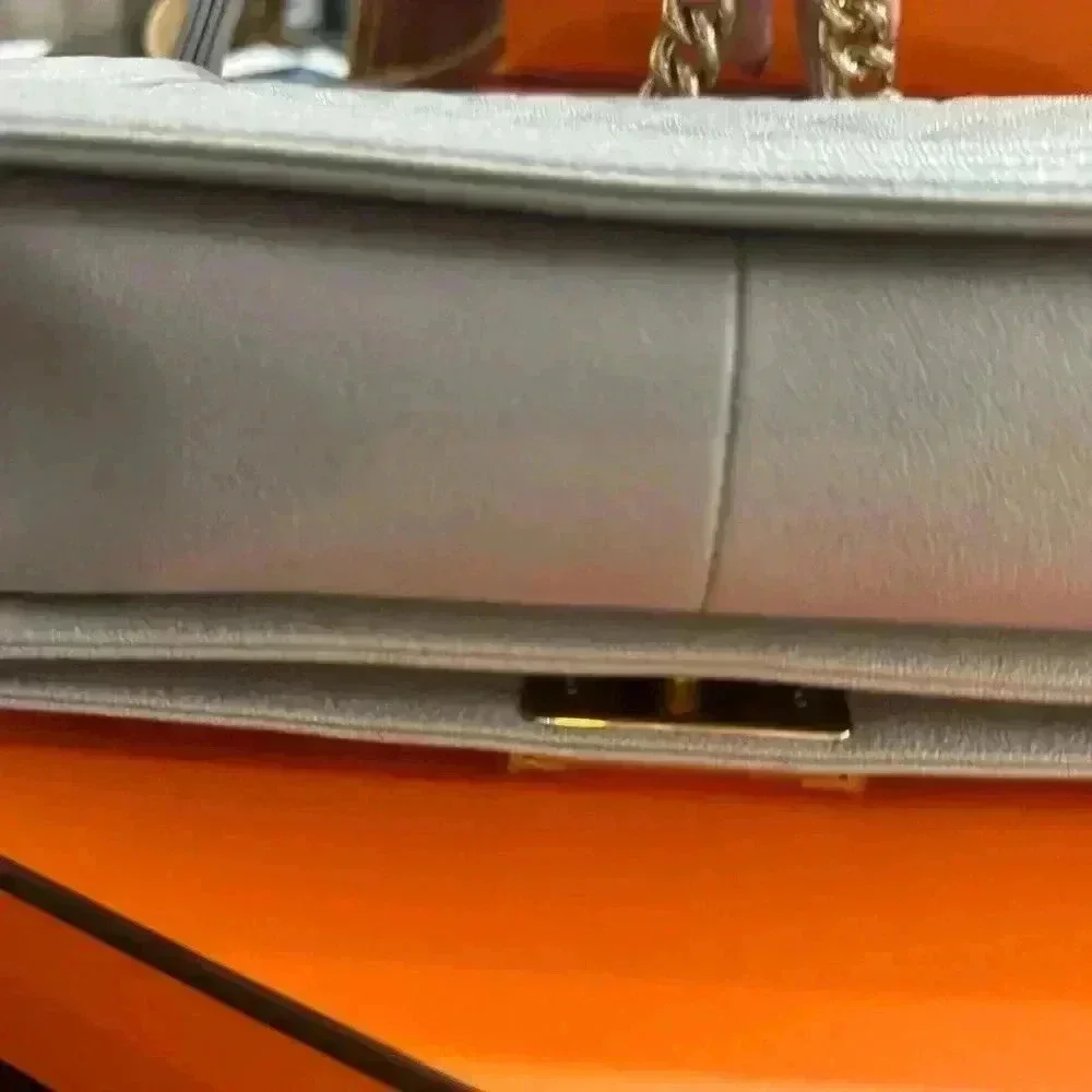 CHANEL New full set Chanel Grey hard to find color medium boy bag