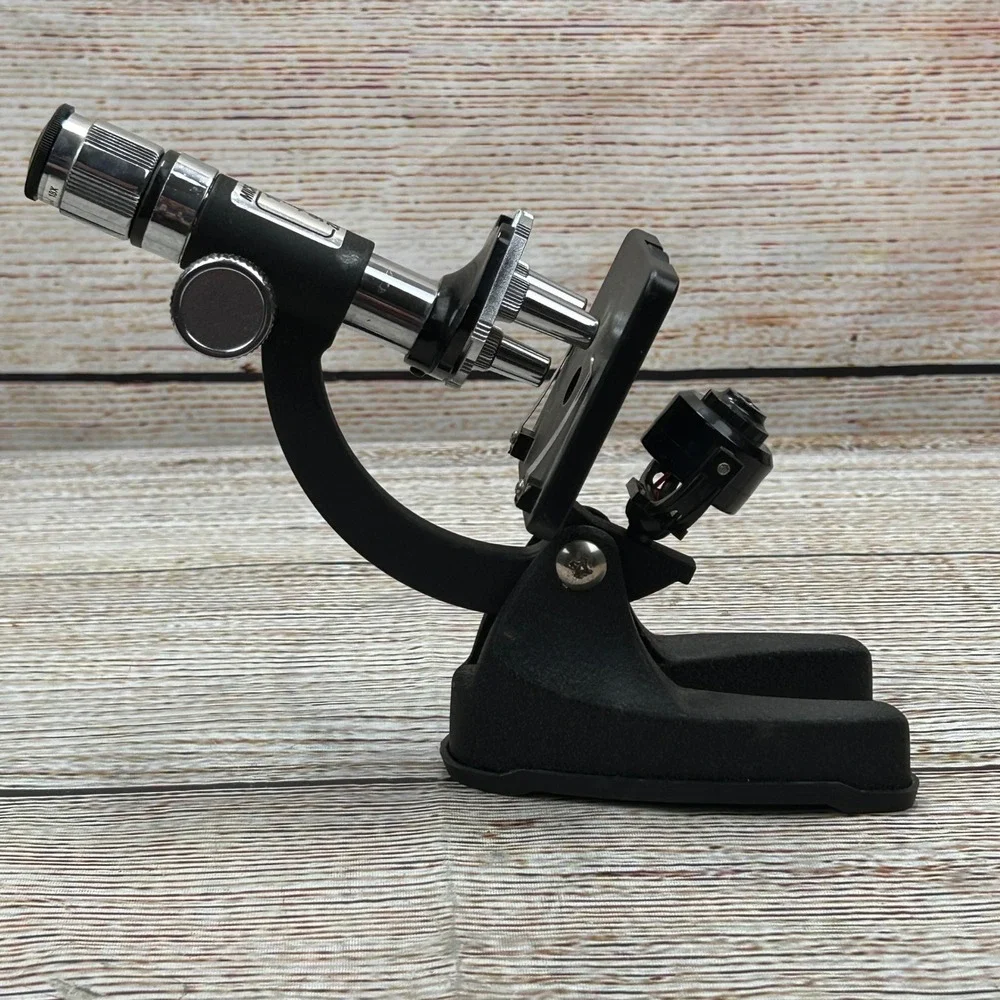 Edu-Toys Student‎ Microscope 100X-900X Zoom Black Silver STEM Education Toy
