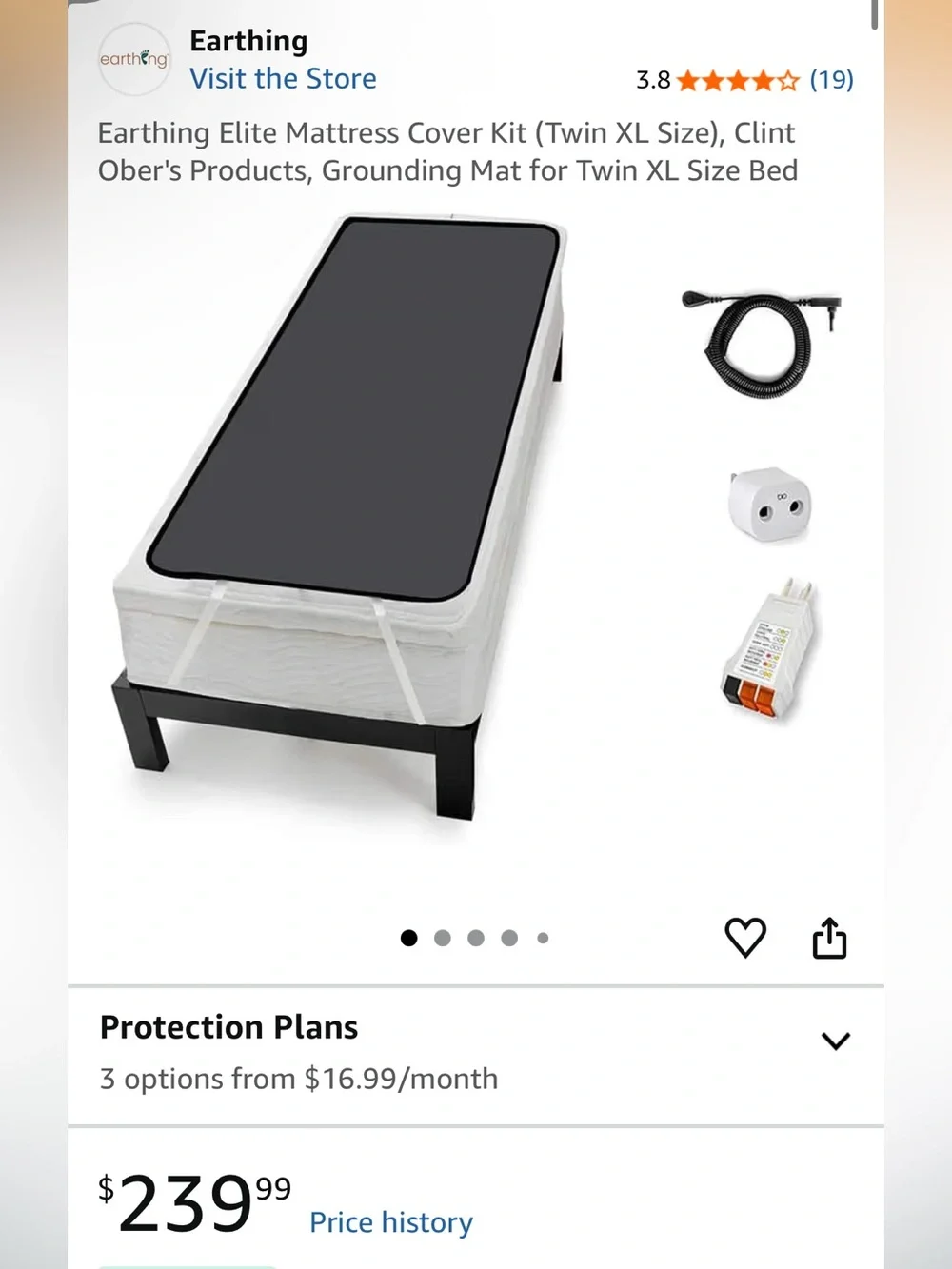 Earthing Grounding Mattress Cover - Twin XL