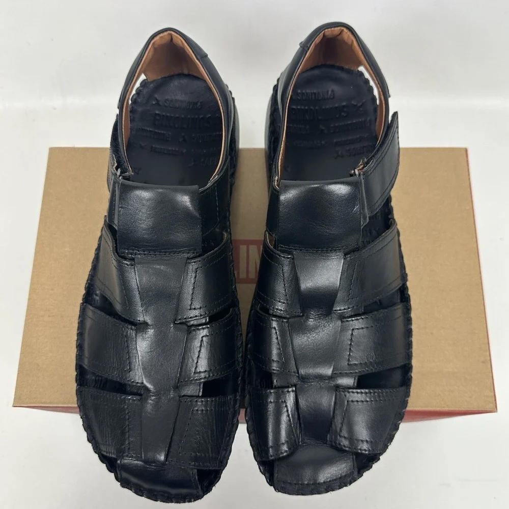 Pikolinos Mens Tarifa Fisherman Sandals 06J-5433 Black Size Eu 45