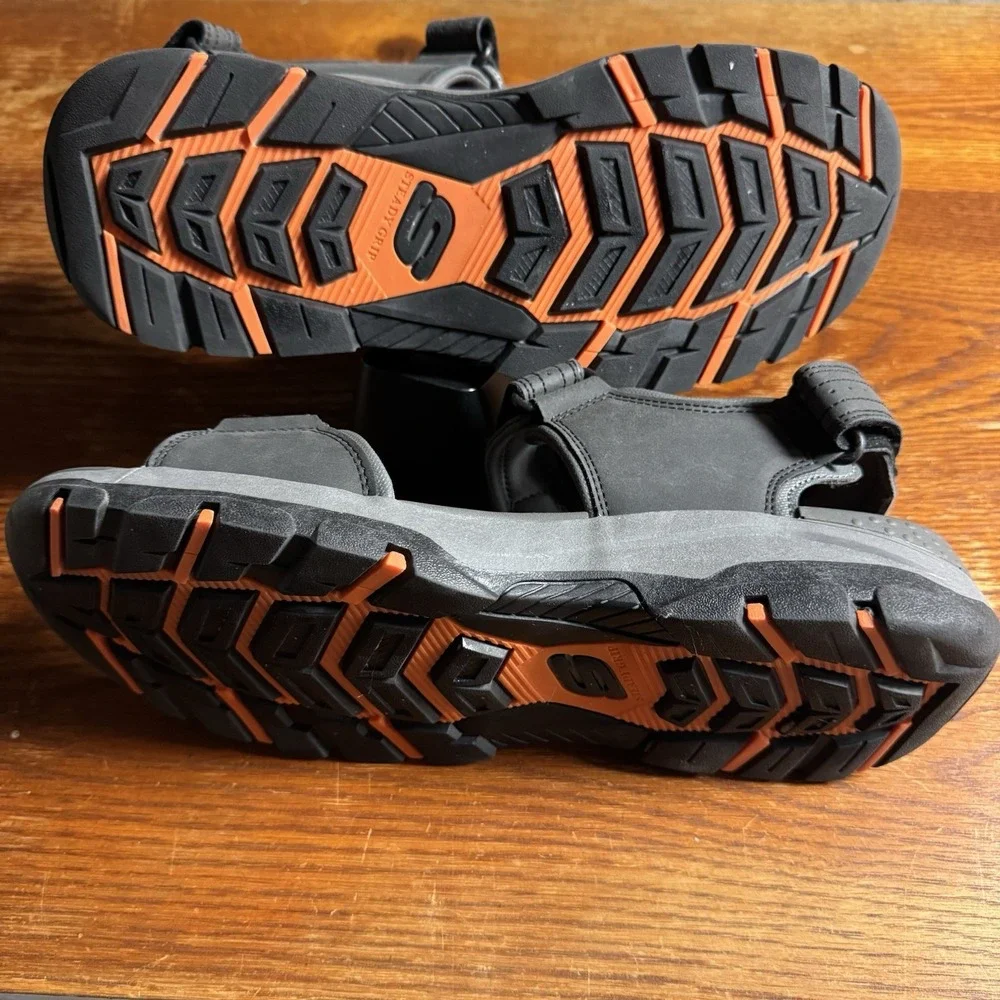 Skechers‎ Mens Sandals Size 12 Steady Grip Loop And Hook NWT