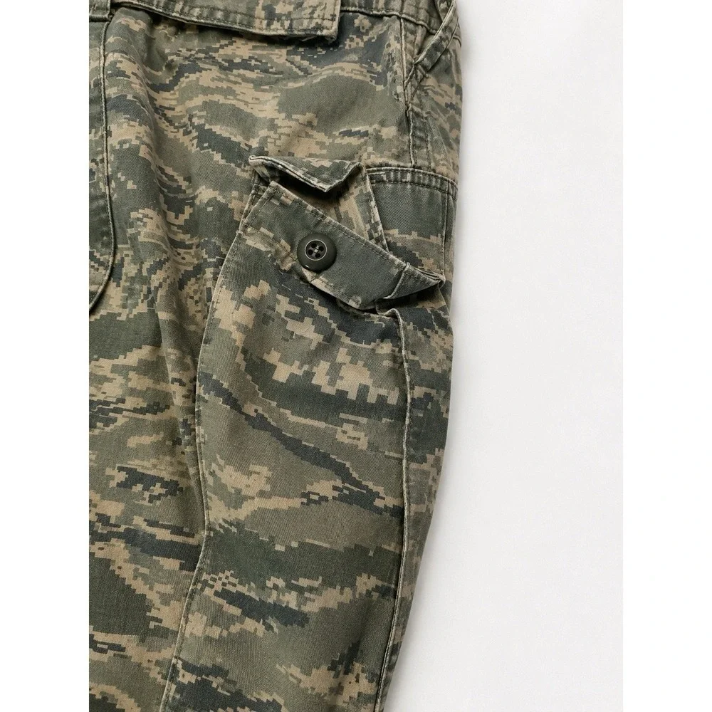 US Air Force ABU Tiger Stripe Camo Cargo Pants Size 34 Short Military Uniform