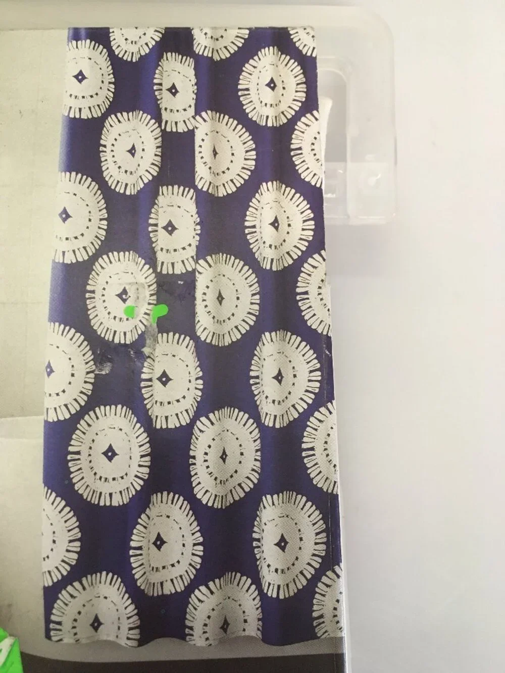 NEW Project 62 Blue White Medallion Shower Curtain 72