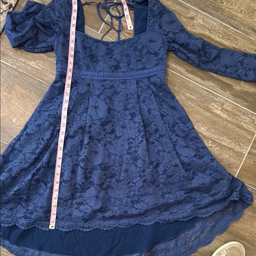 Free People Blue Lace Dress