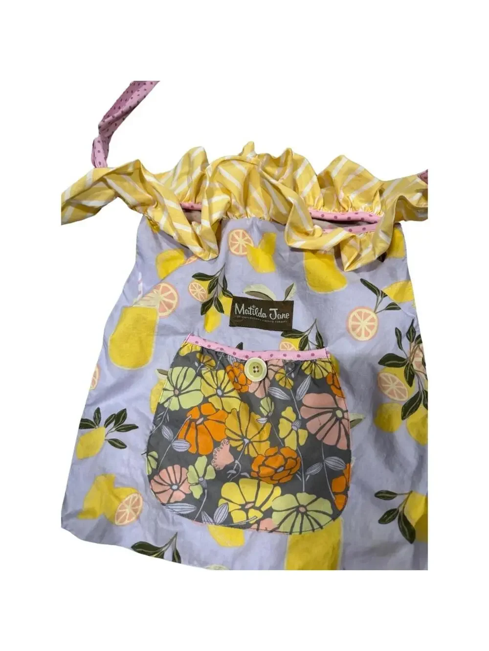 Matilda Jane Adventure Begins Lemon Zest Joey Bag Purse BoHo Prints