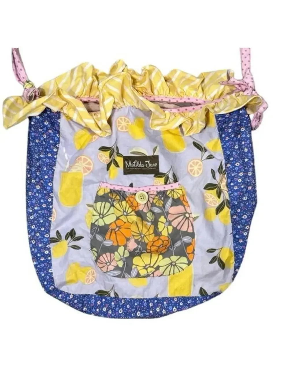 Matilda Jane Adventure Begins Lemon Zest Joey Bag Purse BoHo Prints