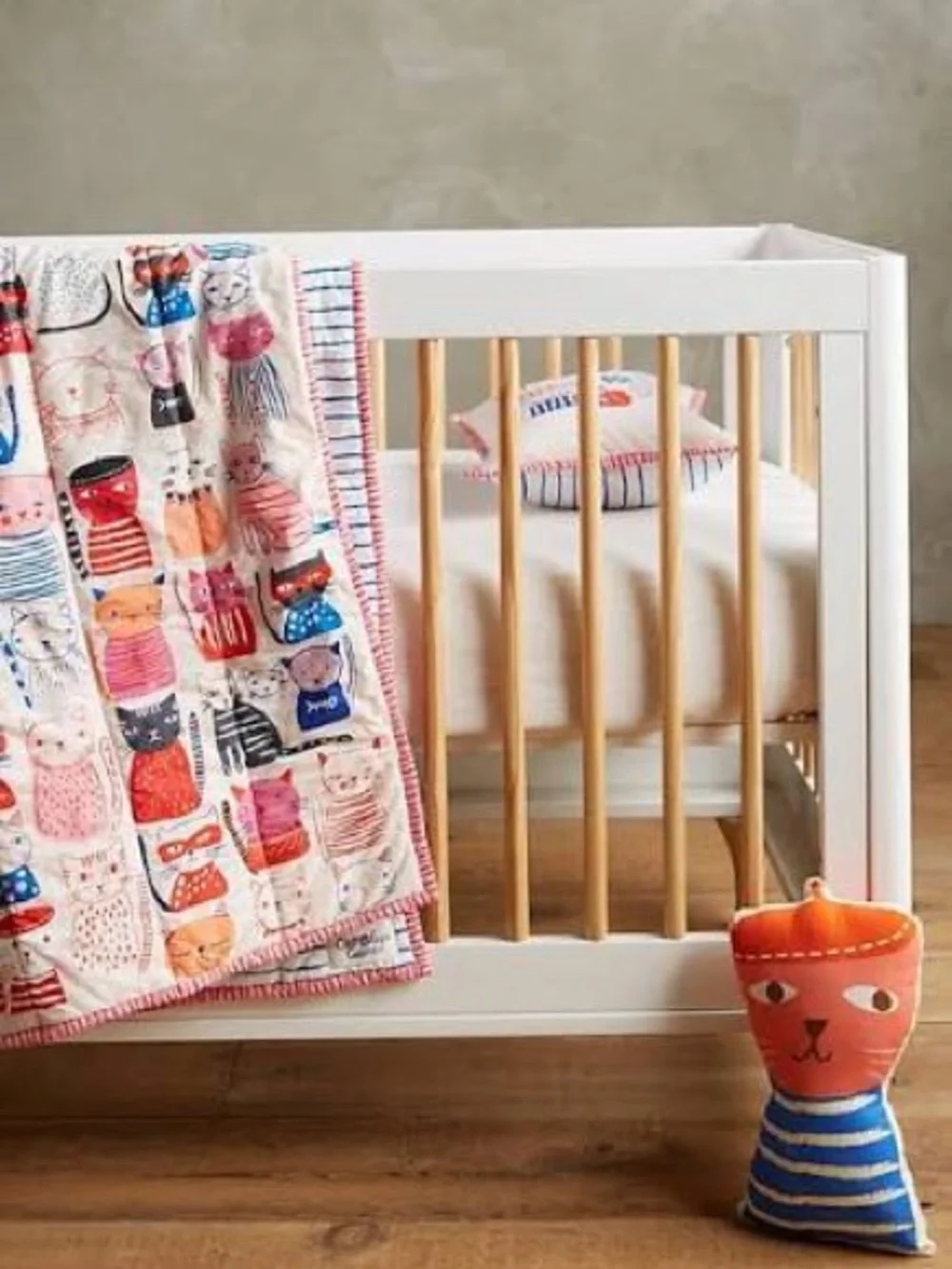 Anthropologie Carolyn Gavin Cat Collection Kids Quilting Toddler Size