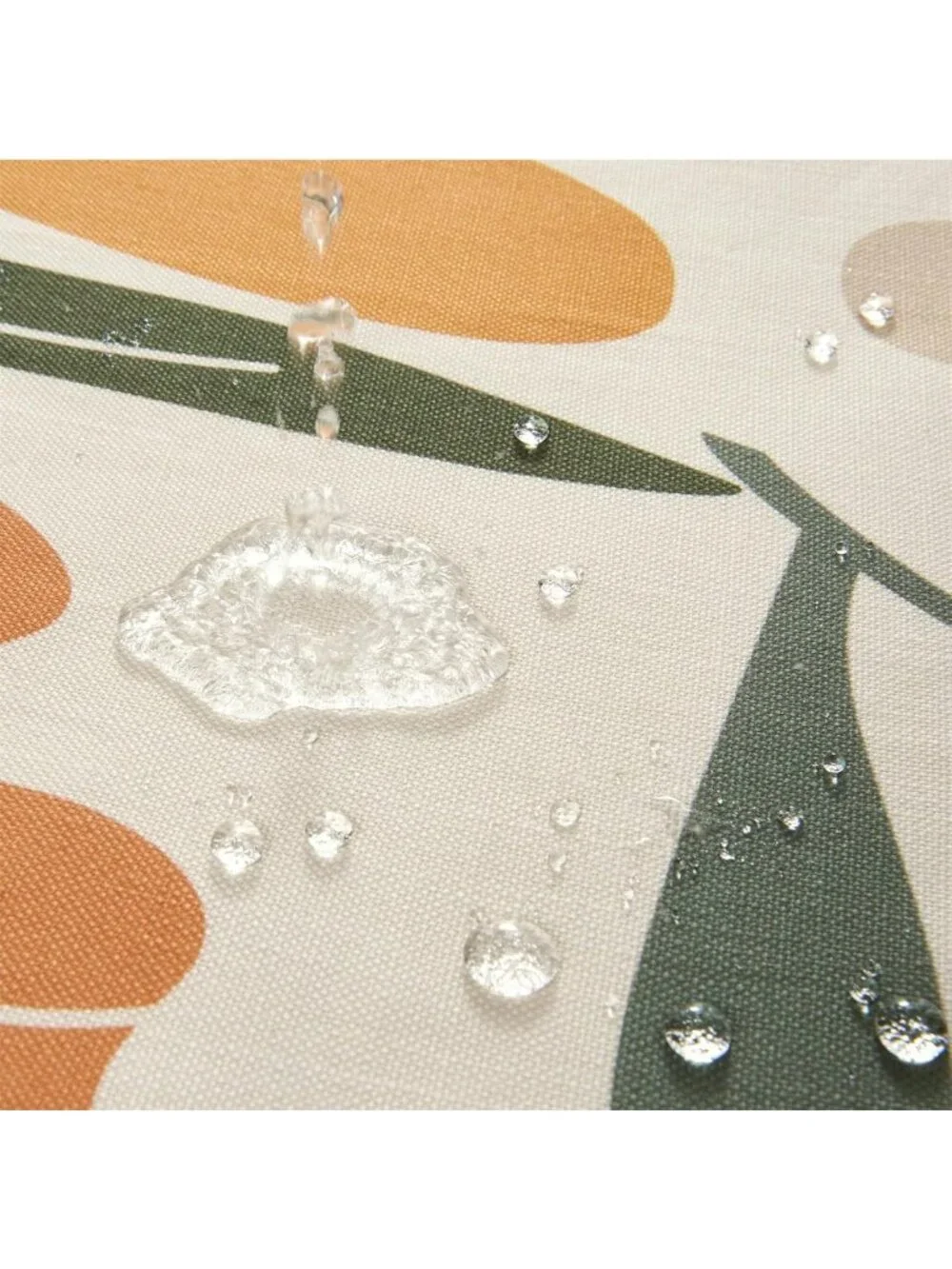 Colorful Floral Faux Linen Shower Curtain - Funky Aesthetic Bathroom Decor