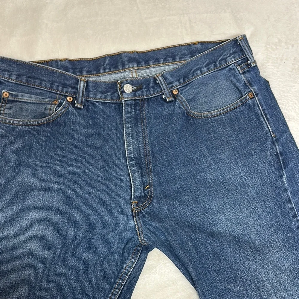 Levi's 505 Blue Straight Jeans 38x32