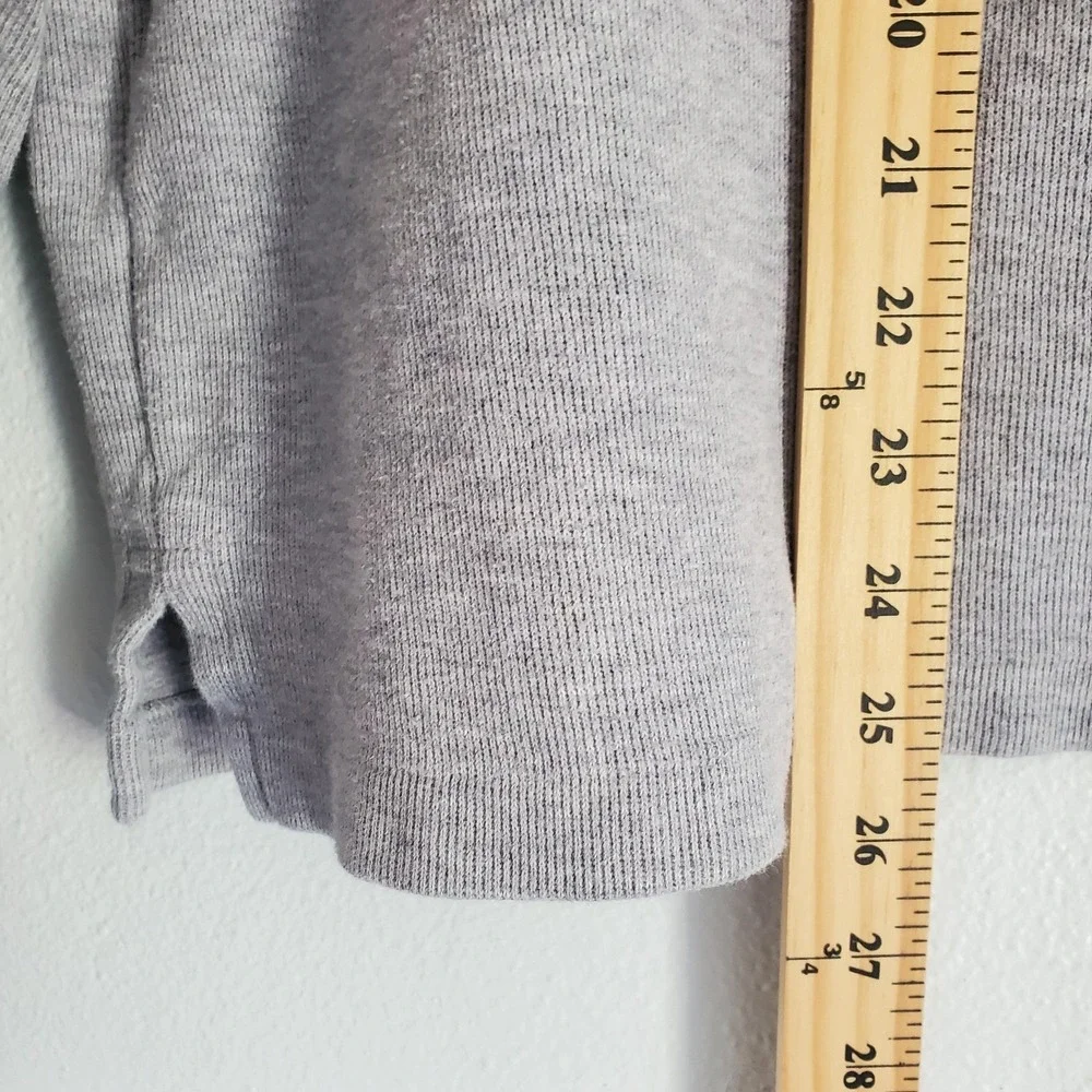 Polo Ralph Lauren Sweater Mens Large Gray Estate‎ Rib 1/4 Zip Cotton Pullover