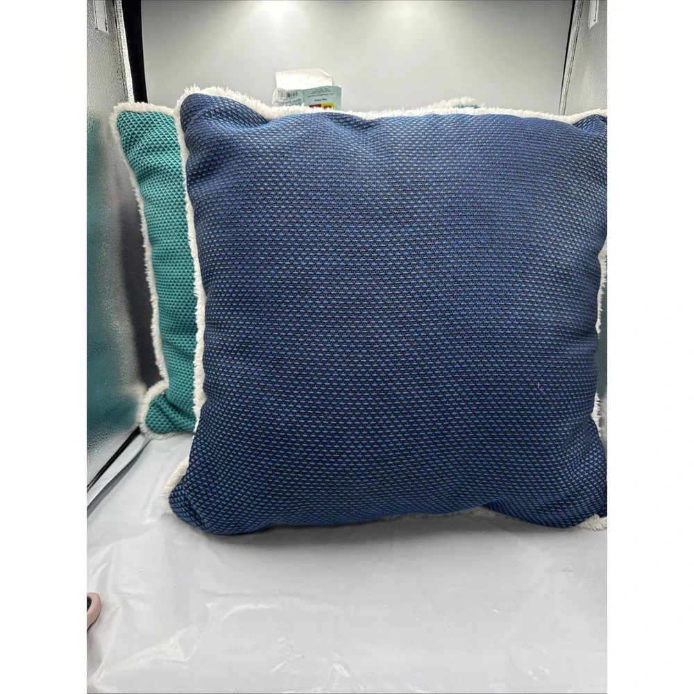 LEGO Textured Tonal Square Pillow Green/Blue‎ 20
