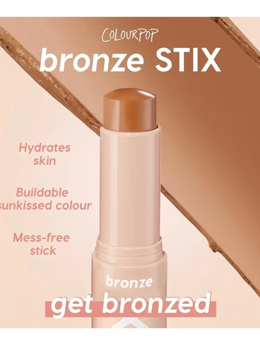 *3/$15, ColourPop STIX Cream Bronzer Stick - Laguna Beach