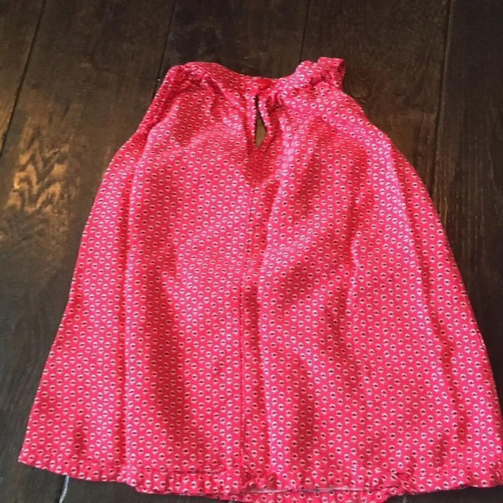 Old navy girls red print sleeveless tank top sz s