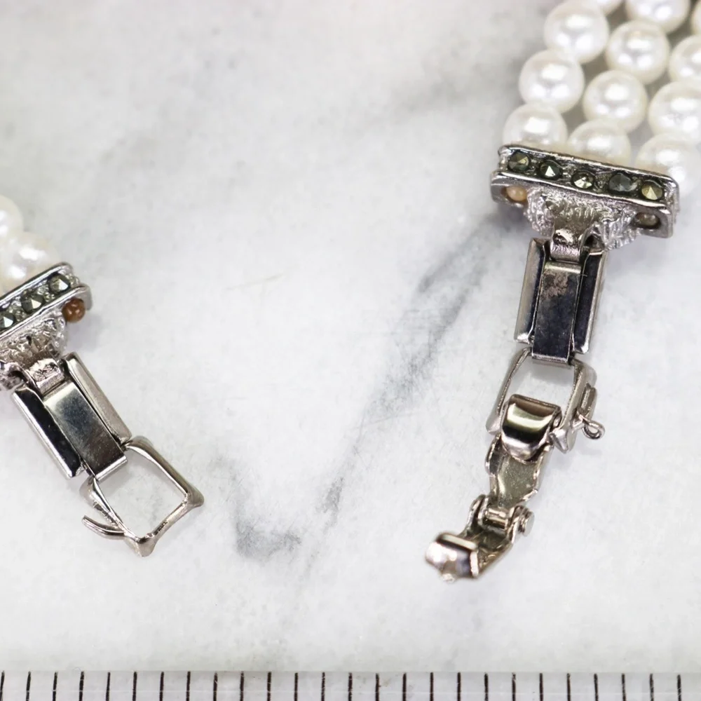 Netsuke marcasite clasp time