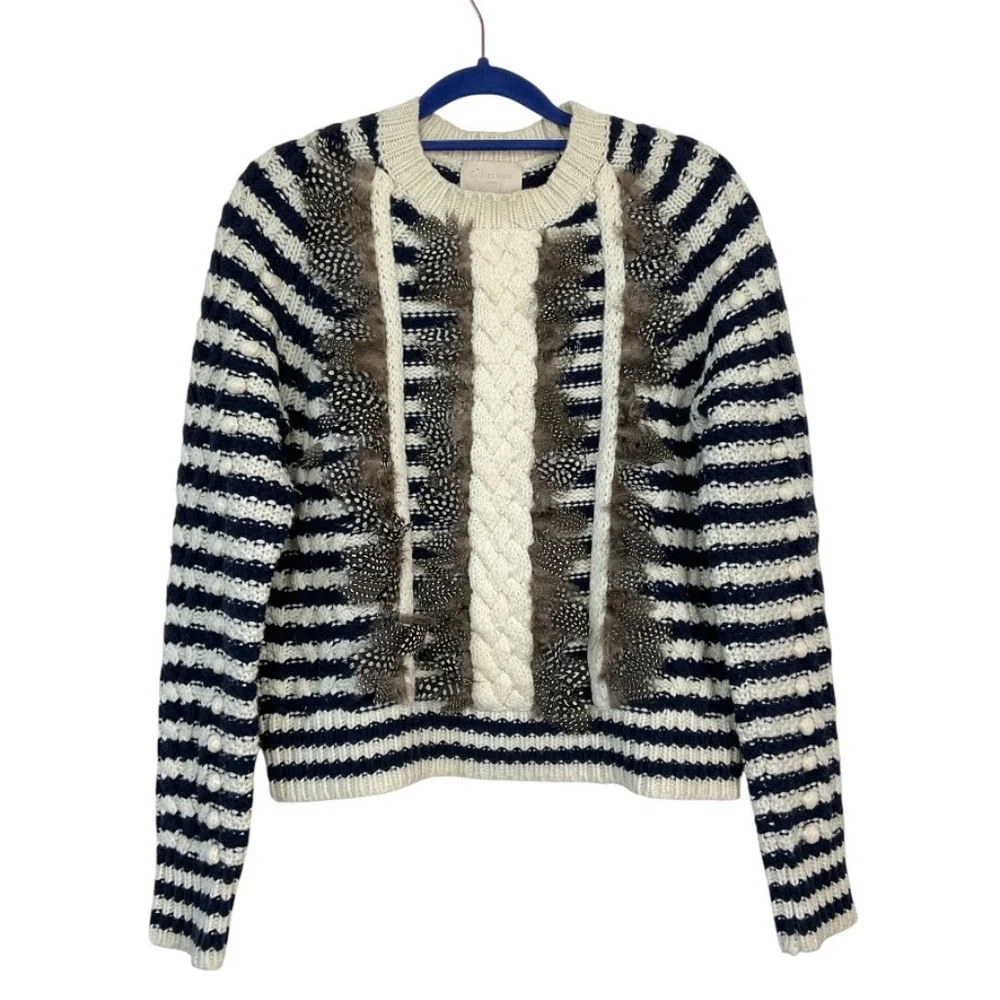 J.‎ Crew Collection Merino Wool Feather Front Sweater
