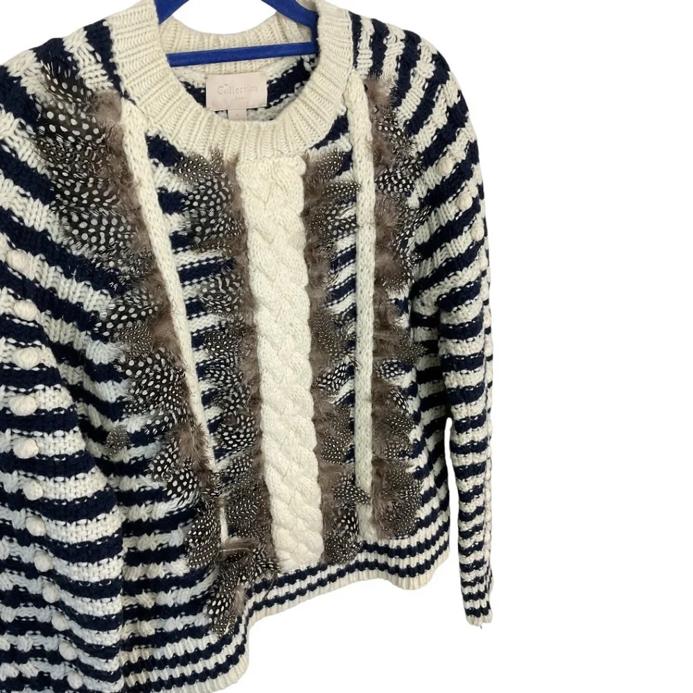 J.‎ Crew Collection Merino Wool Feather Front Sweater