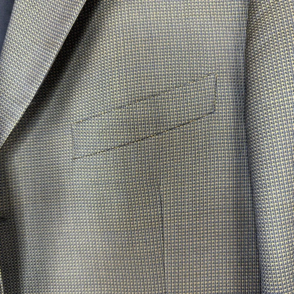 Joseph Abboud Nordstrom Mens 42S Blazer Grey Tan Super 100s Wool 3 Button Jacket