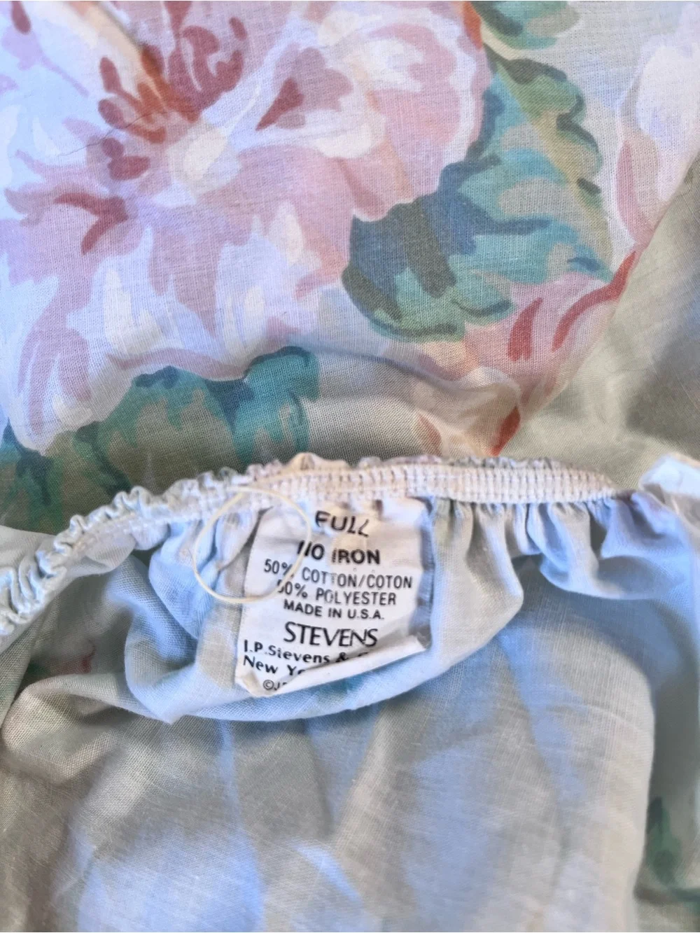 Utica J.P. Stevens polyester white