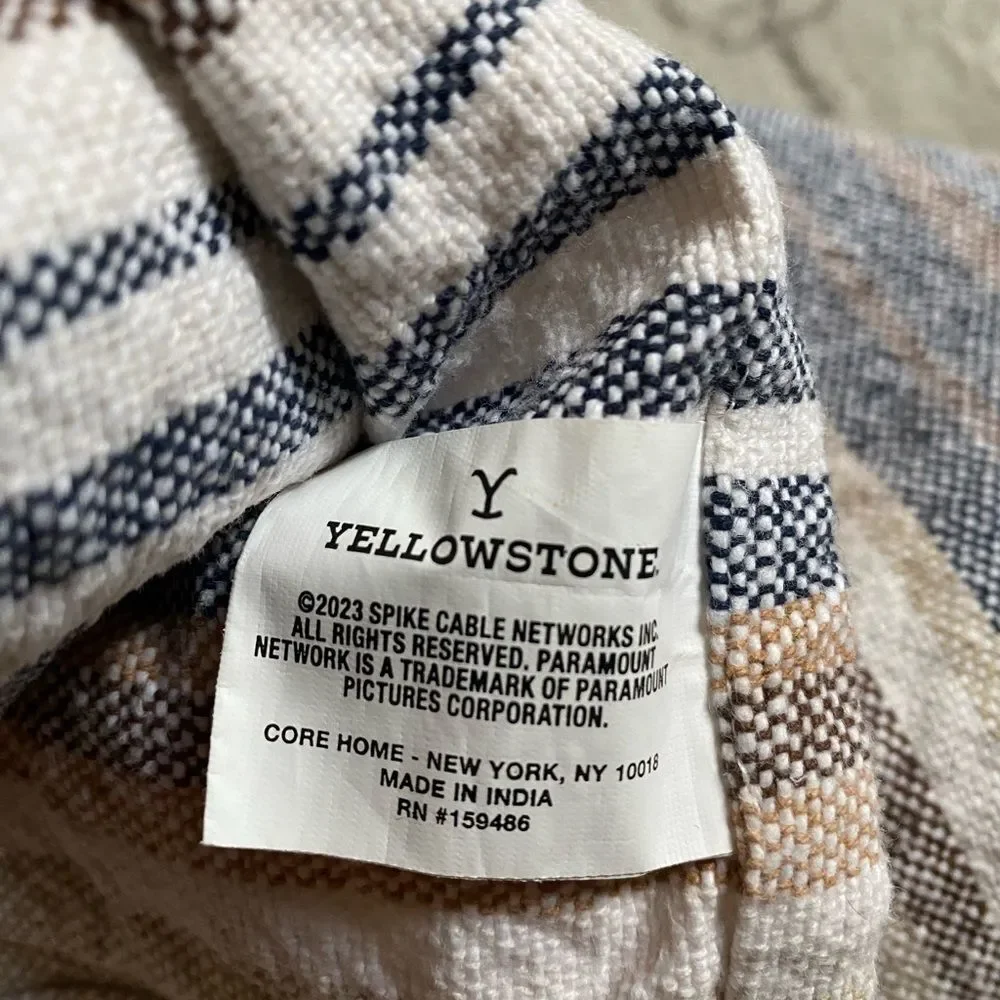 Yellowstone Rustic Striped Cotton Table Runner
