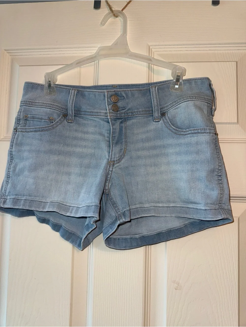 Hollister Light Wash Denim Jean Shorts
