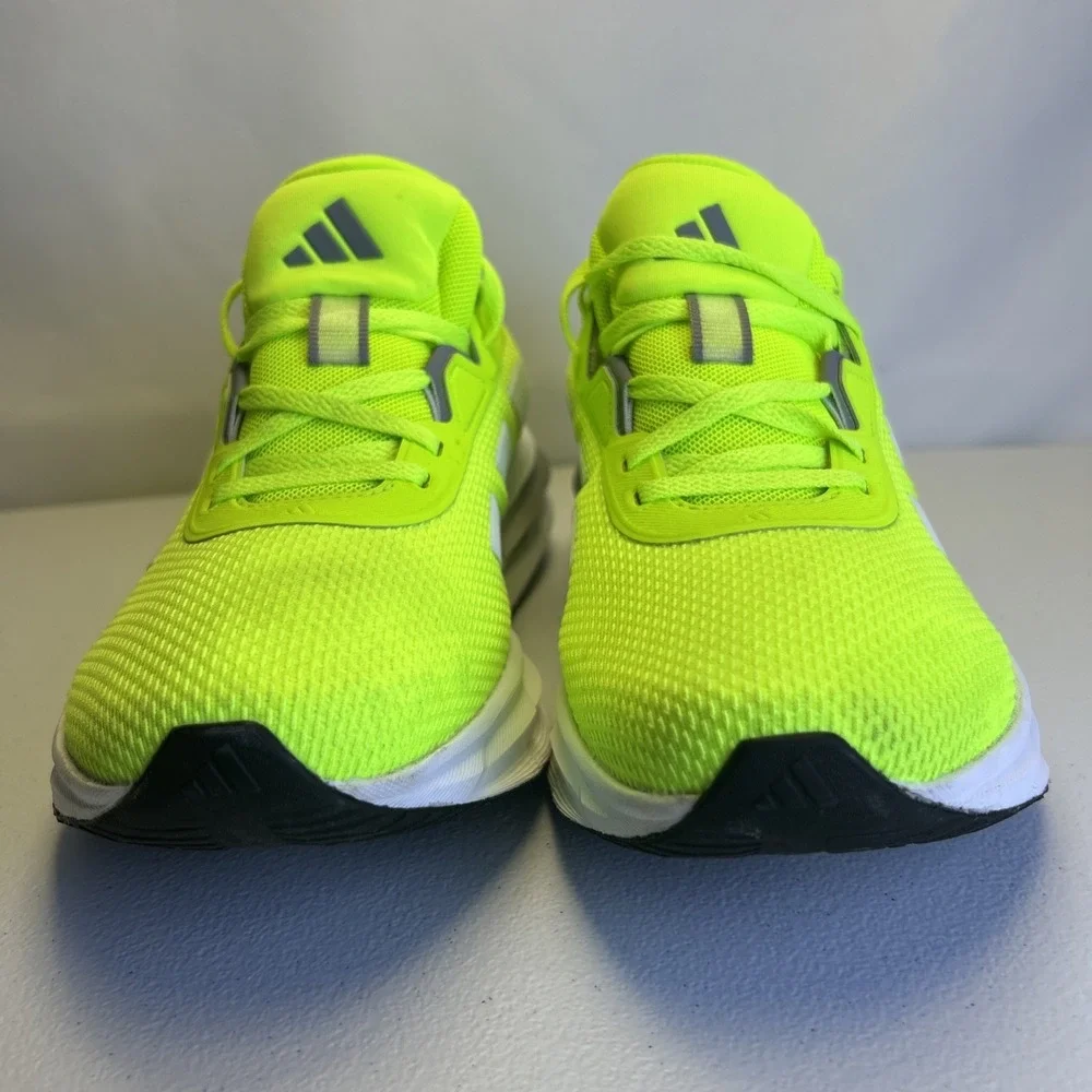 adidas Galaxy 7 Lucid Lemon Neon Green Running Shoes Men's Size 6.5 JQ2624