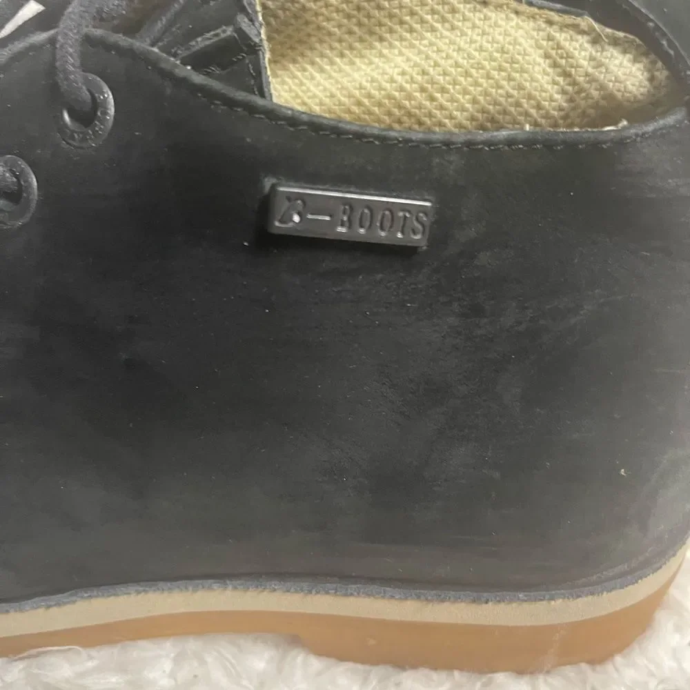 Buffalino B Boots Men's Black Nubuck lace up Boots SZ10 Rubber soles.