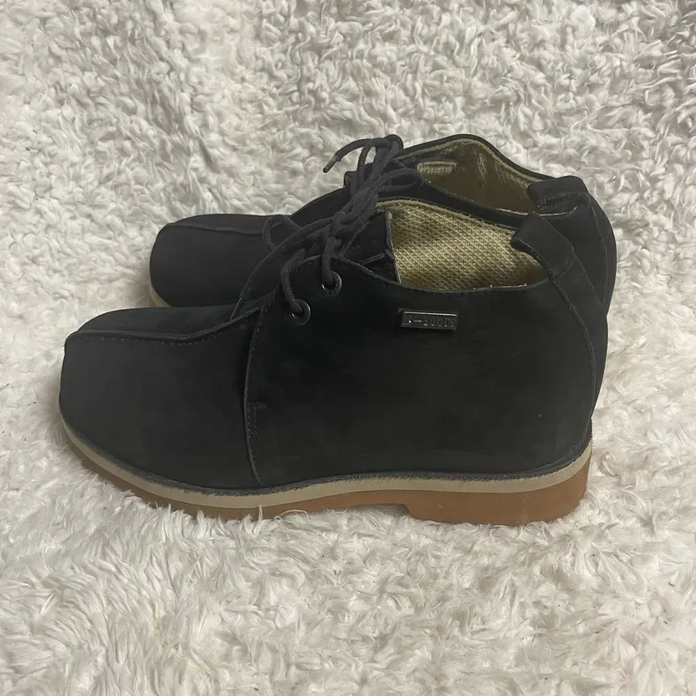 Buffalino B Boots Men's Black Nubuck lace up Boots SZ10 Rubber soles.