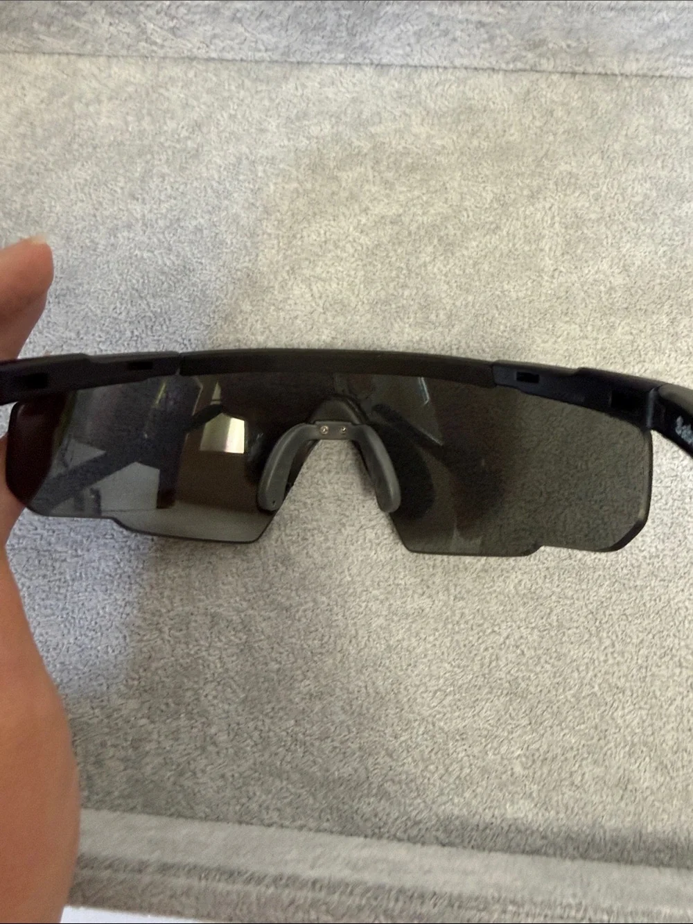 NWT Wiley X Black Saber Sunglasses With Interchangeable Lenses Safety Rated