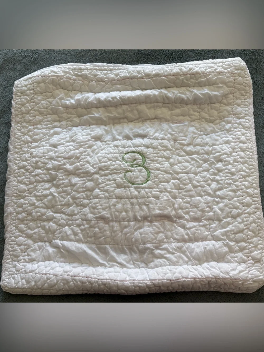 Pottery Barn Kids Pink & White Patchwork Twin Quilt & Pillowcase Set