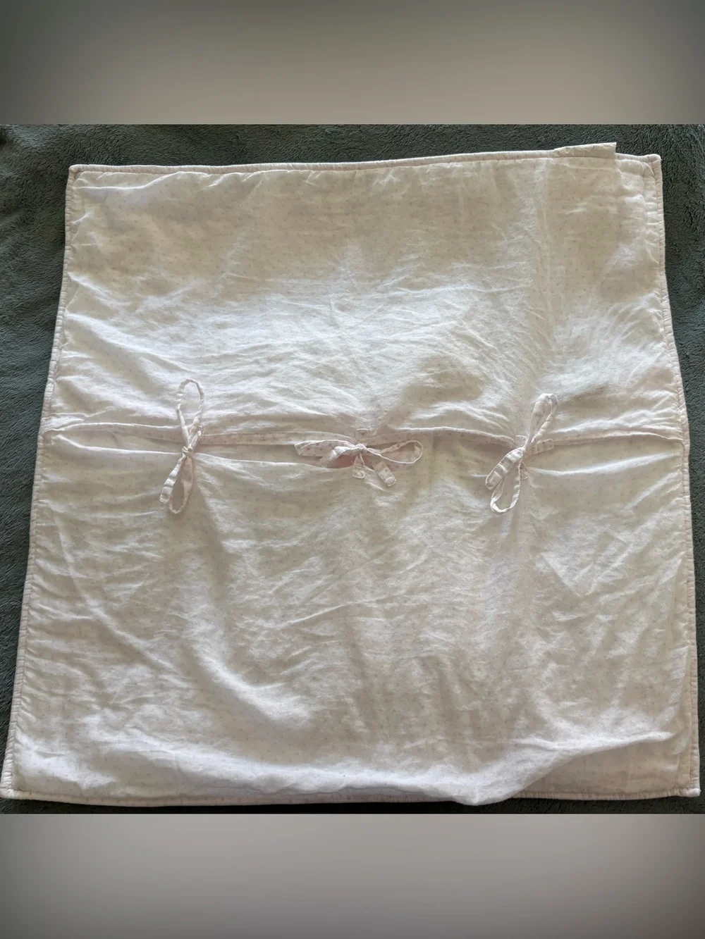 Pottery Barn Kids Pink & White Patchwork Twin Quilt & Pillowcase Set