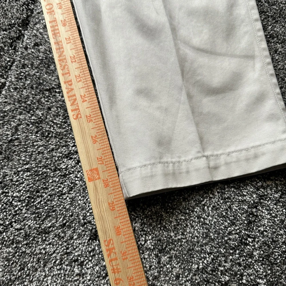 Docker Pants Mens 34x32 Beige Chino Pleated Front Classic Fit Slash‎ Pocket