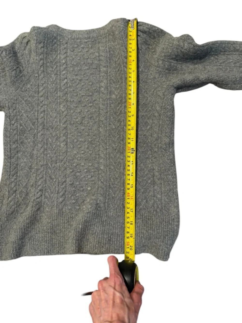 J. Crew gray wool alpaca blend knit sweater