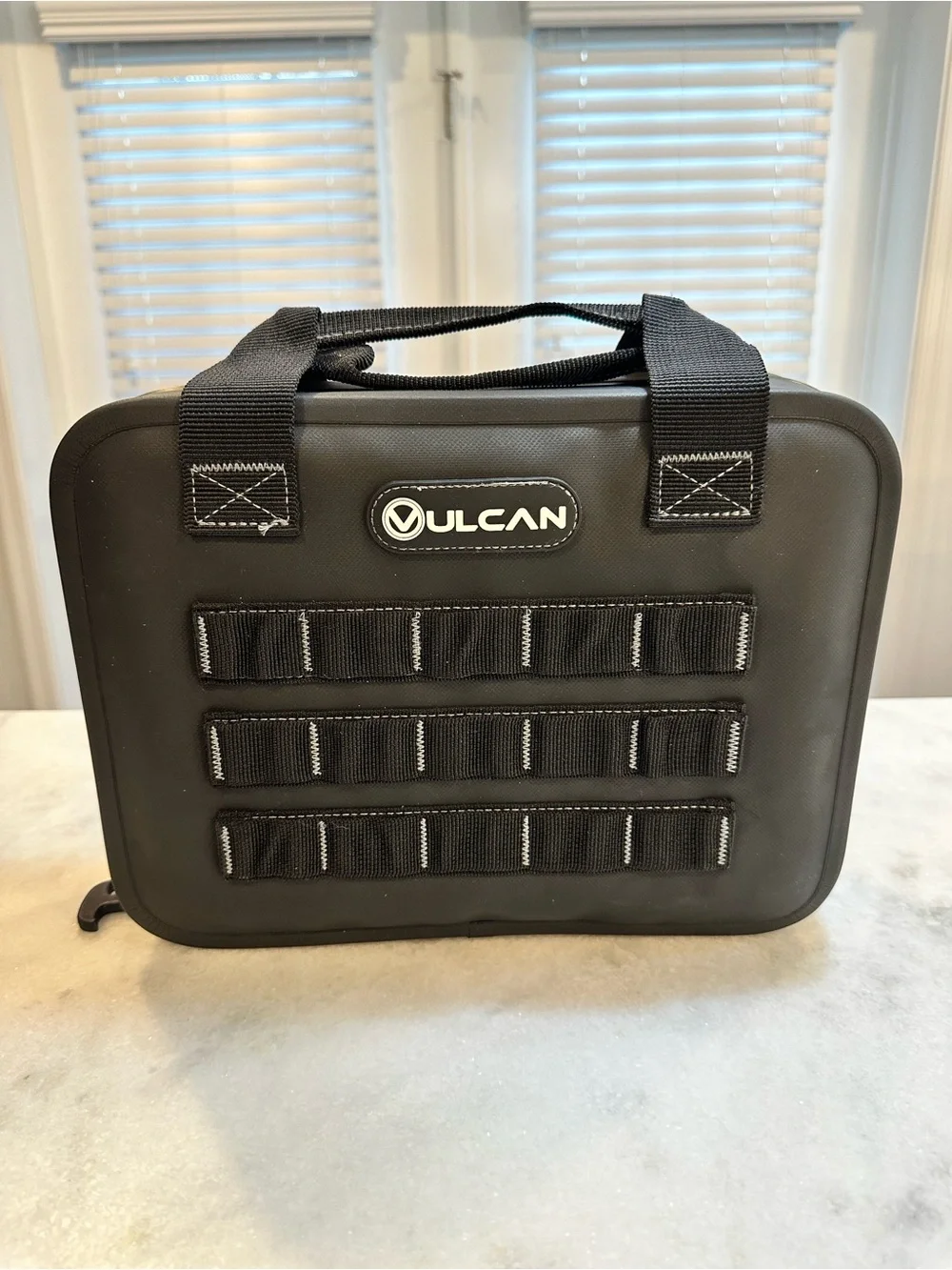 Vulcan Arms Black WeatherLock Pistol Case w/ Waterproof Zippers & MOLLE Webbing