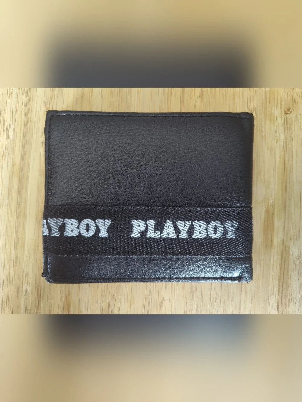 Playboy Black Bi-Fold Wallet with Logo