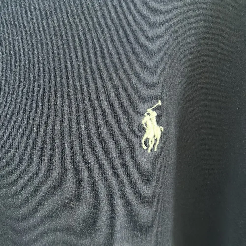 Polo Ralph Lauren Navy Blue Polo Shirt White Embroidered Logo Blue Tag XXL