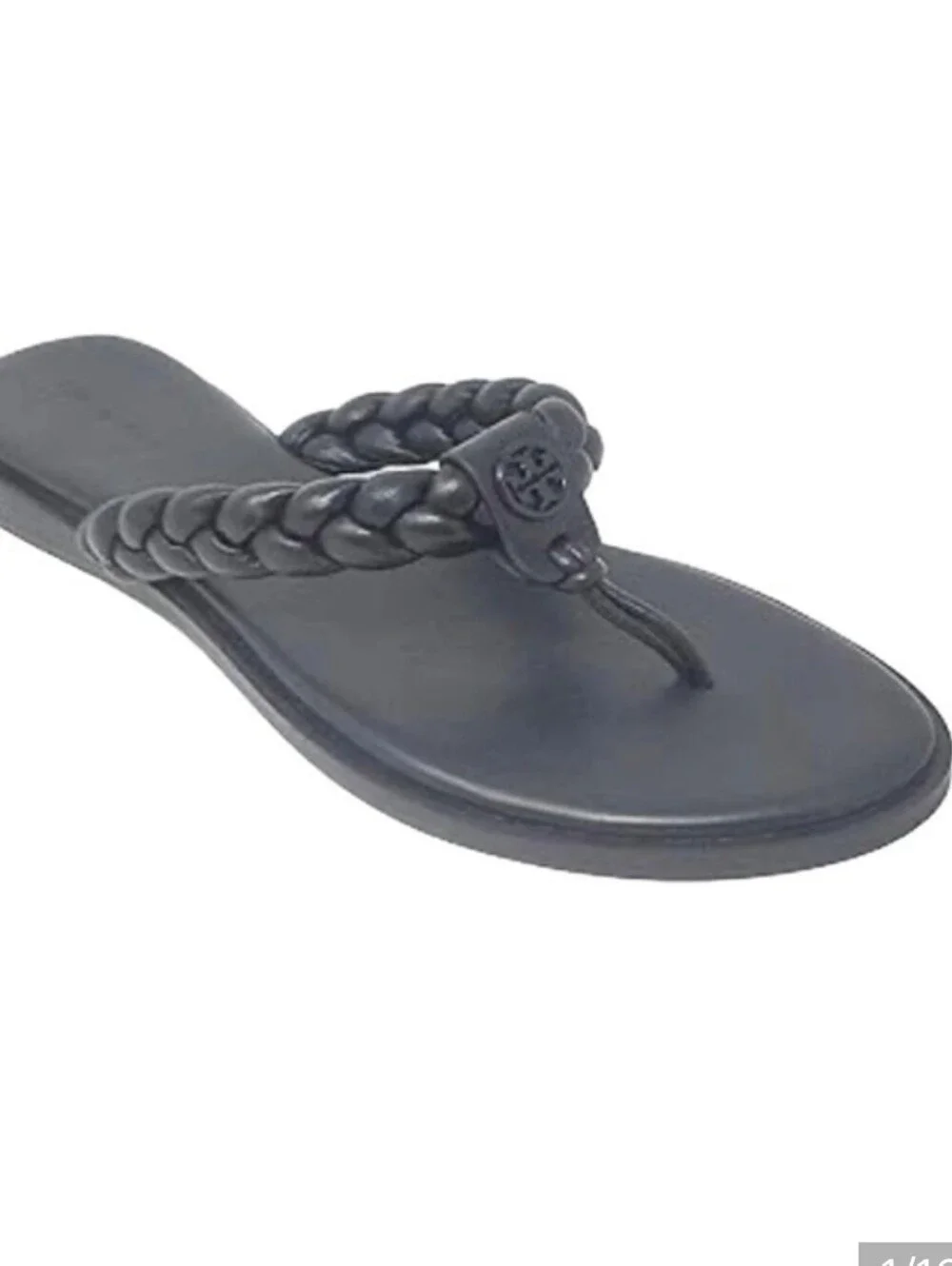 Tory Burch Braided Thong Leather Sandal 7.5