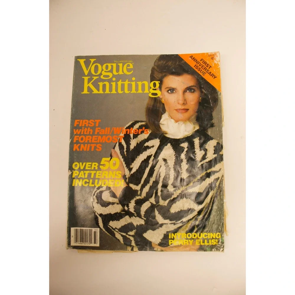 Vogue Knitting Fall Winter 1983 First Anniversary Issue Perry Ellis Patterns