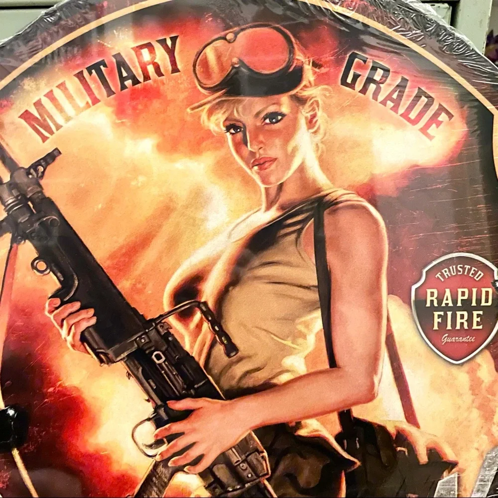 NEW Heavy Duty Steel Military Grade American Bombshell Munitions MFG Metal Sign
