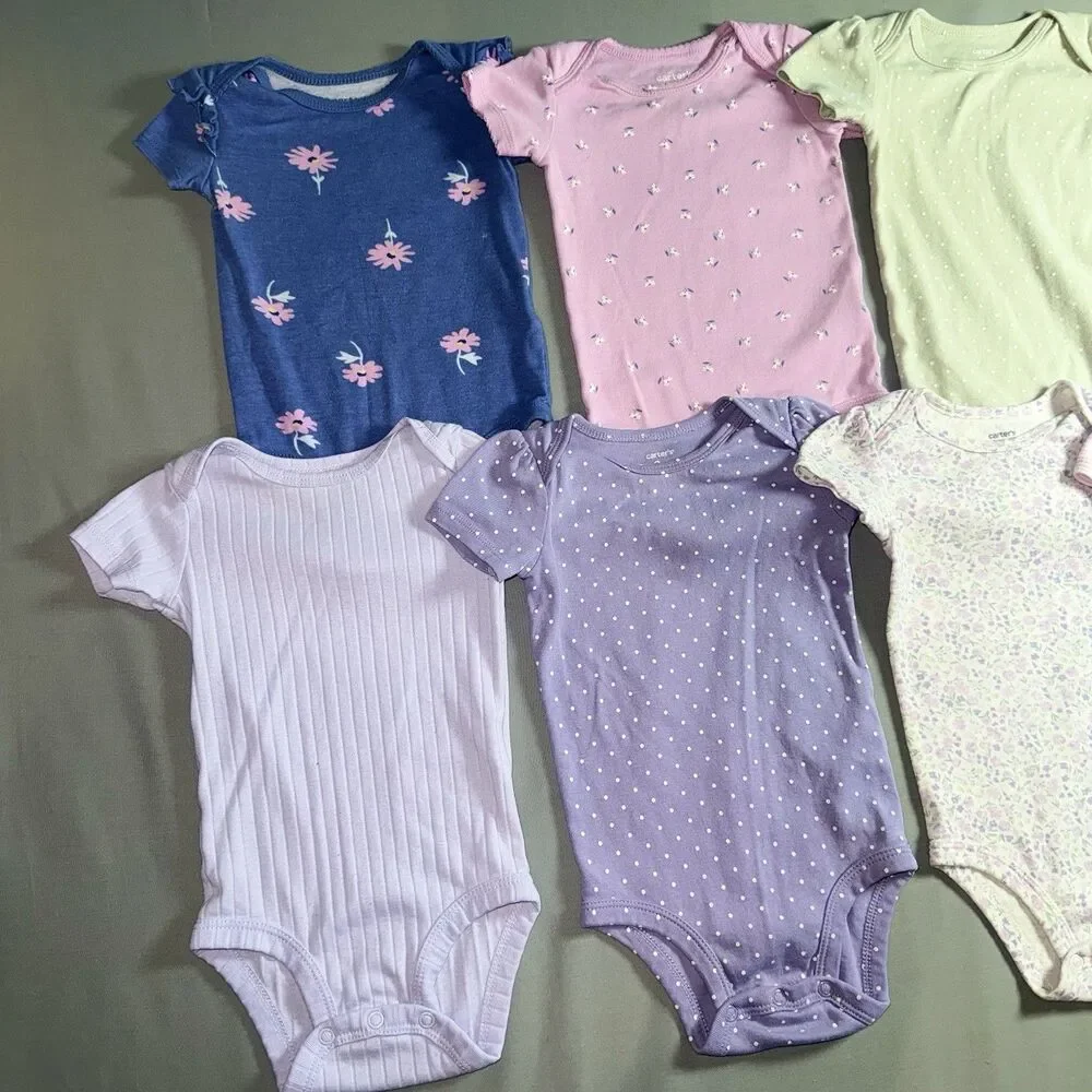 Carters 7-piece Babygirl Bodysuit Bundle 6-9months